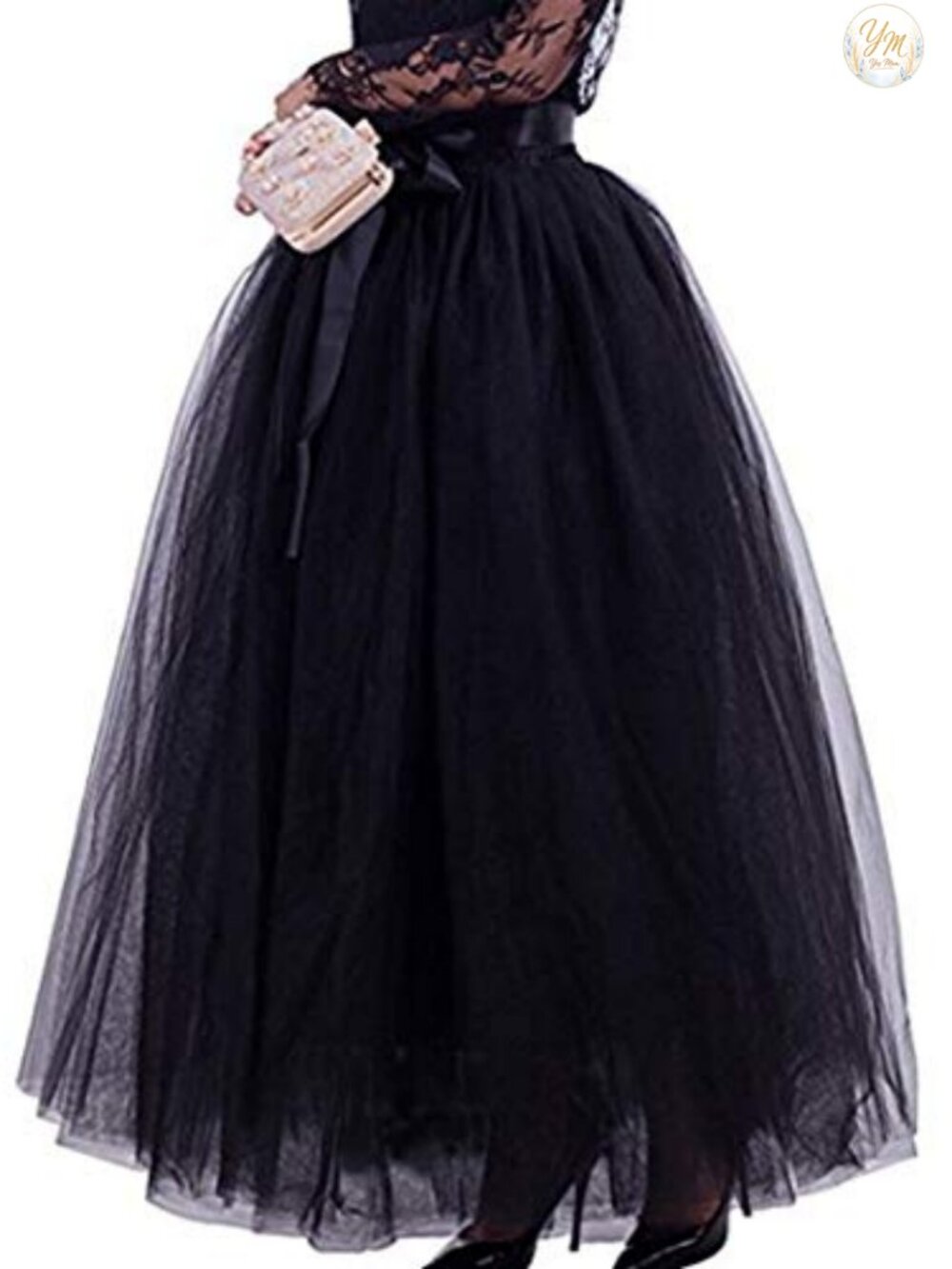 Plus Size Long Maxi A-Line Tulle Tutu Wedding Skirt